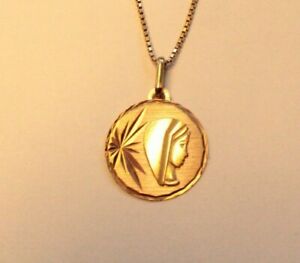 【送料無料】ジュエリー・アクセサリー ゴールドヴァージンメダルヴァージンメダルmedaille de la vierge en or 18 cts poids 1,30 g neuf medal of the virgin neuf