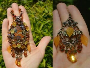 【送料無料】ジュエリー・アクセサリー ジュエリーセットペンダントイヤリングエルベンensemble des bijoux pendentif boucles doreilles lune feuilles automne elfique