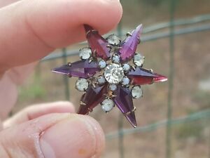 【送料無料】ジュエリー・アクセサリー ジョリーアメジストサファイアブローチancienne jolie broche saphiret amethyste