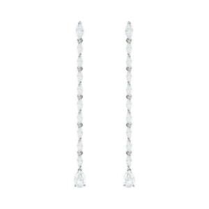 【貨物輸送無料】宝飾品・佩び物 イヤリングスワロフスキードナcホワイトゴールドジルコネboucles doreilles swarovski donna 5409732 alliage mactallique or blanc zircone