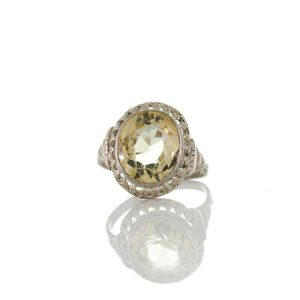 【送料無料】ジュエリー・アクセサリー アールヌーボーシルバーリングナトゥルリチーシトリンantique filigrane art nouveau anneau argent 800 amp; naturlichee citrine env 410