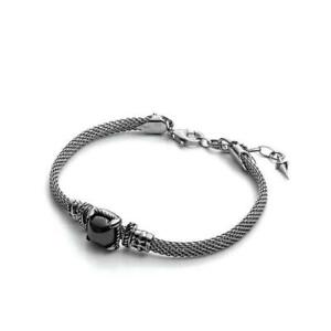 【貨物輸送無料】宝飾品・付属物 ブラッチャーレチェーザレパシオッティウオモアルジェントアルジェントオニツェbracciale cesare paciotti uomo jpbr1460v argento argento onice