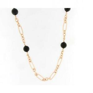 【貨物輸送無料】宝飾品・付属物 コラーナブロンザリューレドナブロンゾオロロオニスcollana bronzallure donna wsbz01876_0 bronzo oro rosa onice