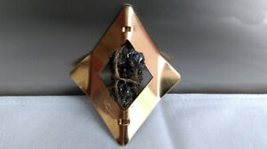 【送料無料】ジュエリー・アクセサリー ライトンオニアーティストヴィンテージbijou dartiste en laiton et onyx signee e  c a identifier   vintage