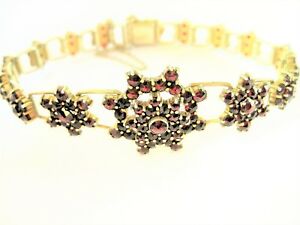 【送料無料】ジュエリー・アクセサリー シルバーブレスレットゴールデンbracelet en argent 900 dore, 19,08 g