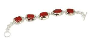 【送料無料】ジュエリー・アクセサリー オリビアコレクションシルバースターリングレッドバーブレスレットthe olivia collection argent sterling rouge abstrait barre en t bracelet
