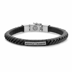 【送料無料】ジュエリー・アクセサリー ブッダトブッダスモールブラックレザーブレスレットbuddha to buddha 162bl f komang petit bracelet noir en cuir