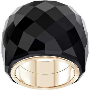 【送料無料】ジュエリー・アクセサリー アネッロファシアスワロフスキーニルヴァーナネロミズラリングオロローザanello fascia swarovski nirvana nero 5410336 misura 55 ring oro rosa cristalli