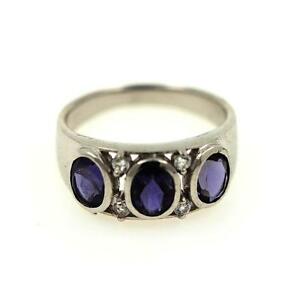 【送料無料】ジュエリー・アクセサリー バゲイオライトトパゼブランシュシルバーbague iolite amp; topaze blanche  argent 925