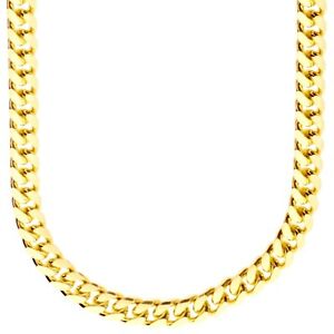 【送料無料】ジュエリー・アクセサリー スターリングシルバーグルメチェーンゴールドsterling 925 argent gourmette chaine miami 7mm gold 29,237円