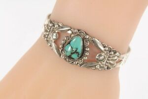 【送料無料】ジュエリー・アクセサリー ヴィンテージナバホターコイズシルバースターリングカフブレスレットvintage navajo turquoise argent sterling manchette bracelet