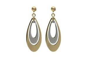 【送料無料】ジュエリー・アクセサリー ゴールドイヤリング9ct or 2 couleur boucles oreilles｜hokushin 34,437円