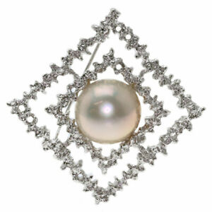 【送料無料】ジュエリー・アクセサリー ブローチメイブパールパールシルバーtasaki brooch mabe pearl pearl silver
