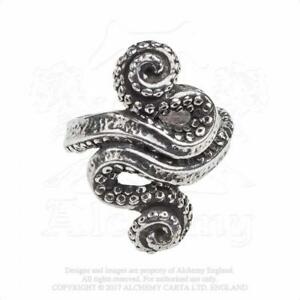 【送料無料】ジュエリー・アクセサリー ゴシッククラーケンリングゴシックシーモンスターテンタキュレスナインalchemy gothic kraken bague gothique mer monster tentacules neuf