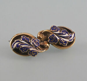 【送料無料】ジュエリー・アクセサリー ゴールドエナメルブローチアンティーク8625171 333er gg or broche emaille antique um 1900