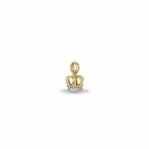 【送料無料】ジュエリー・アクセサリー ゴールドジルコネクラウンペンダント9ct or zircone couronne pendentif