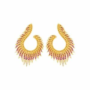 【送料無料】ジュエリー・アクセサリー イヤリングゴールデンファイアゴールドflame earring golden fire gold