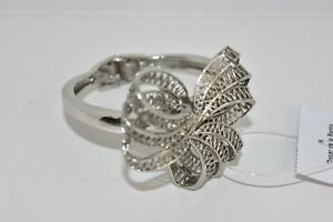 【送料無料】ジュエリー・アクセサリー ナインオスカーデラレンタブレスレットシルバーカフneuf oscar de la renta noeud filigrane bracelet argent manchette