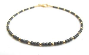 【送料無料】ジュエリー・アクセサリー ヘマタイトビーズビーズブレスレットhematite natural gemstone bead 14 k solid gold beads bracelet men women geniune