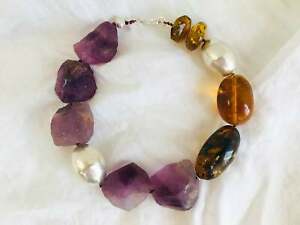 【送料無料】ジュエリー・アクセサリー アンバーフッシルバーカラーラスデュクーambre, fluorine amp; argent collier ras du cou
