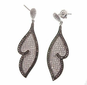 【送料無料】ジュエリー・アクセサリー イヤリングジルコンシルバーアイデアboucles doreilles femme feuille cloute zircons argent 925 allergie idee cadeau