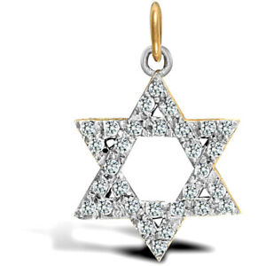【送料無料】ジュエリー・アクセサリー ジュエルコロンドンゴールドジルコーネスターオブデヴィッドペンダントjewelco london 9ct or zircone etoile de david pendentif