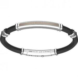 【送料無料】ジュエリー・アクセサリー ブラッチャレザンカンウオモアルジェントビアンコbracciale zancan uomo exb979rn argento bianco