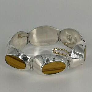 【送料無料】ジュエリー・アクセサリー タスコメキシコシルバーブレスレットタイガーアイtaxco mexique argent bracelet avec oeil de tigre
