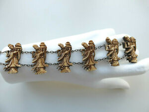 【送料無料】ジュエリー・アクセサリー アジアブレスレットシルバーパンチbracelet avec asiatique sculpture en argent traite, poincon argent