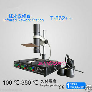 【送料無料】ジュエリー・アクセサリー ウェルダーリワークステーションt862 irda welder infrared smt smd bga rework station fast shipping updated