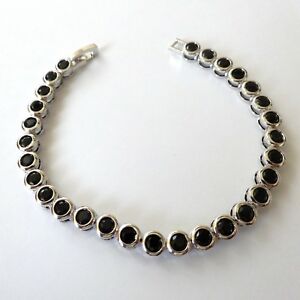 【送料無料】ジュエリー・アクセサリー ブラチャレテニスドナアルジェントコンジルコニネリbracciale tennis donna c argento con zirconi neri 17,5 231 u