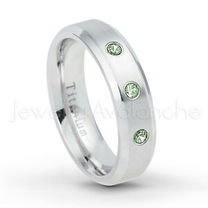【送料無料】ジュエリー・アクセサリー リングアレクサンドルストーンエッジベベルチタンリングjuin naissance bague 015ctw alexandrite 3stone bord biseaute titane bague 6mm 64,980円