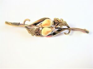 【送料無料】ジュエリー・アクセサリー ゴールドブローチグランデルbroche or 585 avec grandel, 6,88 g