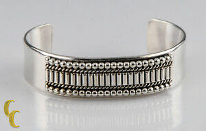 【送料無料】ジュエリー・アクセサリー ロンヤジーネイティブアメリカンシルバースターリングブレスレットカフron yazzie native americain argent sterling bracelet manchette, cadeau ideal