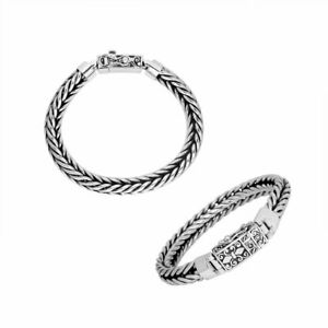 【送料無料】ジュエリー・アクセサリー シルバースターリングブレスレットユニシルバーargent sterling bracelet avec uni argent ab1103s216cm