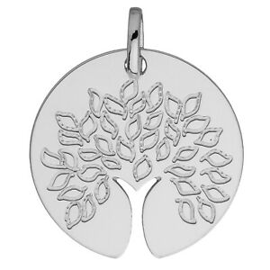 【送料無料】ジュエリー・アクセサリー ライフトランクカットホワイトゴールドメダルツリーmedaille arbre de vie tronc decoupe or blanc