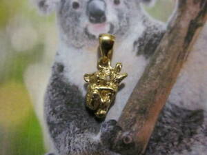 【貨物輸送無料】宝飾品・付属品 コアラシオンドロオロジャロプロドットアルティジャーノkoala ciondolo oro giallo 18 kt prodotto artigiano