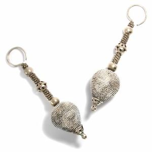 【貨物輸送無料】宝飾品・付属品 ビッグシルバーイヤリングイヤリングヌリスタニethnique grand argent boucles doreilles,boucles doreilles  nuristani tribal