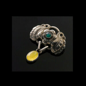 【貨物輸送無料】宝飾品・付属品 ゲオルクジェンセンシルバーブローチオブザイヤーgeorg jensen silver brooch of the year 2008