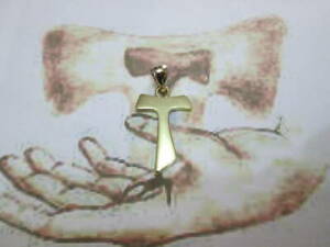 【貨物輸送無料】宝飾品・添え物 トークロスフランシスカンペンダントゴールドtau croix franciscaine pendentif en or 18 kt travail artisanal