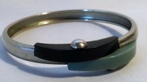 【貨物輸送無料】宝飾品・付属品 ブレスレットモダニズムバイヤコブベンゲルアールデコガラリスシルバーancien bracelet moderniste de jakob bengel art deco galalith silver