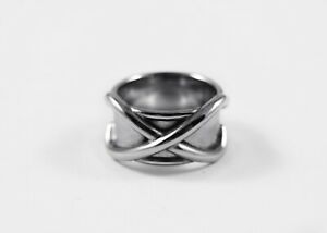 【貨物輸送無料】宝飾品・添え物 ポリッシュステンレスタイムリングリングpolished stainless steel time ring  goku ring