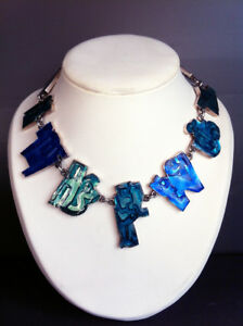 【貨物輸送無料】宝飾品・付属品 レアコリアーヴィンテージビッシュドベレパリフランスrare collier   graffiti  vintage  signe biche de bere paris made インチ france