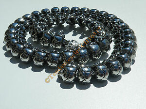 【貨物輸送無料】宝飾品・付属物 チェーンコリアースカルスカルスカルchaine collier 66 珊 47 tetes de mort skull got argente acier inoxydable 24 粍