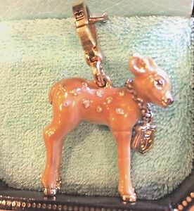 【貨物輸送無料】宝飾品・付属品 ジューシークチュールフォーンチャーム2006 juicy couture fawn charm with collar  yjru0830 vhtf tagged