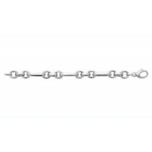【貨物輸送無料】宝飾品・付属物 ロジエワイドリンクシルバーブレスレットbracelet en argent 925000 rhodie maillons larges