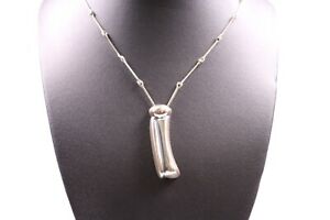 【送料無料】ジュエリー・アクセサリー ラッポニアネックレスチェーンインシルバーロングlapponia collier chaine en 925er argent 40 cm long tres bien