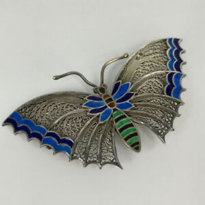【送料無料】ジュエリー・アクセサリー アールヌーヴォーウィーンブローチインシルバーゴールドエナメルmagnifique art nouveau broche de vienne en argent, or et email