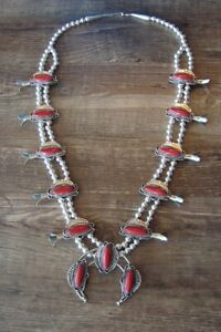 【送料無料】ジュエリー・アクセサリー ナバホジュエリーコーラルスカッシュネックレスボビーnavajo bijoux corail squash floraison collier par bobby 46,188円