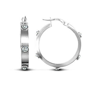 【貨物輸送無料】宝飾品・付属品 ジュエルコロンドンホワイトジルコーネチューブスクエアイヤリングjewelco london 9コンピュータ断層撮影法 or blanc zircone tube carre 4粍 boucle doreilles 24粍